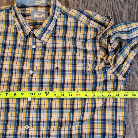 Mens XL Dockers plaid button down - Picture 2 of 4